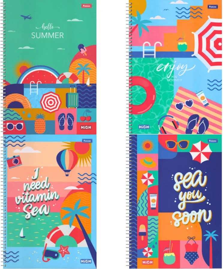 CADERNO 1X1 C.D. HIGH FEM 